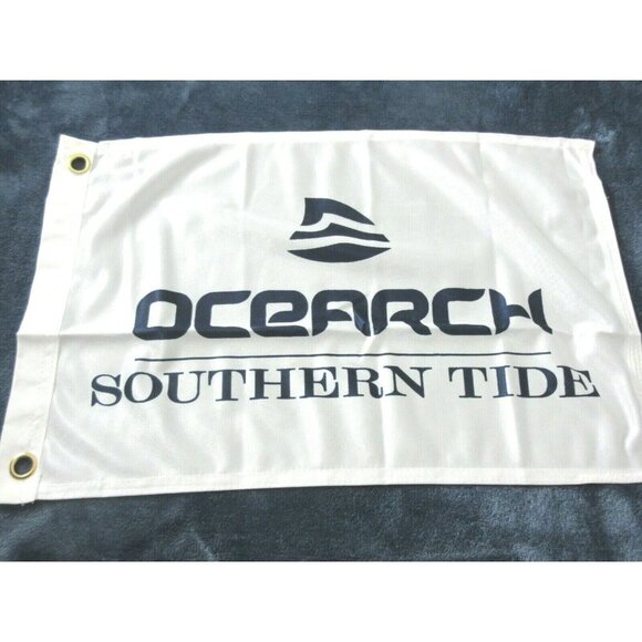 Southern Tide x Ocearch Mens SS Shark T shirt White Blue Boat Flag Gift Box NEW - Picture 3 of 6